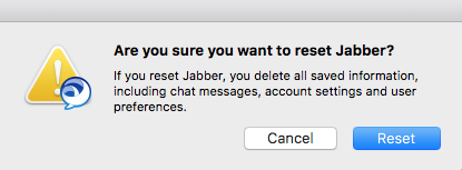 Reset Jabber Windows